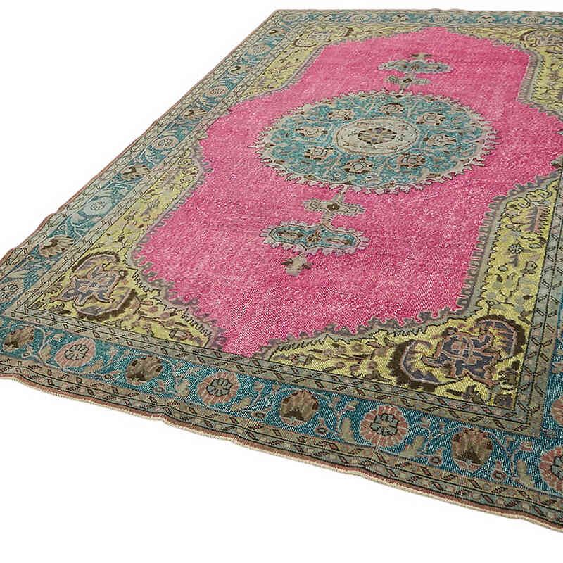 Alfombra Tallada a Mano Sobre Teñida - 218 cm x 340 cm - K0082098