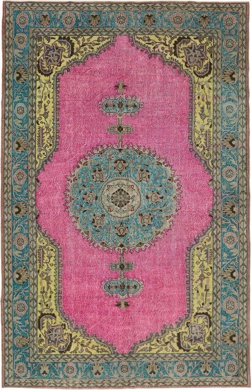Alfombra Tallada a Mano Sobre Teñida - 218 cm x 340 cm - K0082098