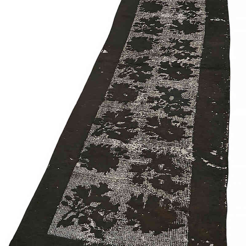 Hand Carved Over-Dyed Rug - 2' 4" x 10' 6" (28" x 126") - K0082099