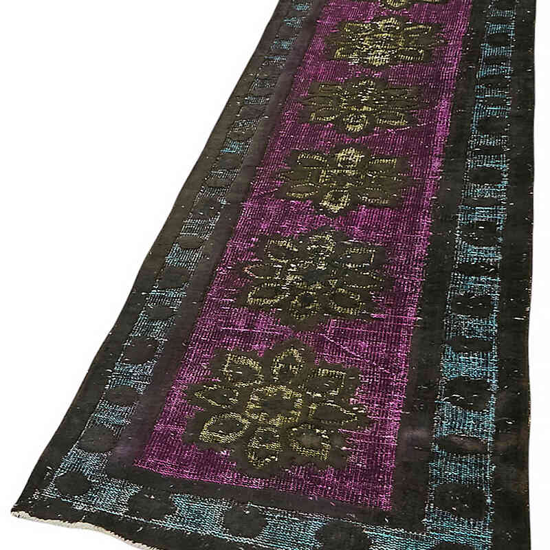 Hand Carved Over-Dyed Rug - 2' 7" x 10' 2" (31" x 122") - K0082100
