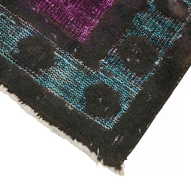 Hand Carved Over-Dyed Rug - 2' 7" x 10' 2" (31" x 122") - K0082100