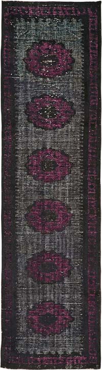 El Oyması Boyalı Halı - 80 cm x 296 cm