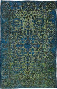 Alfombra Tallada a Mano Sobre Teñida - 170 cm x 268 cm
