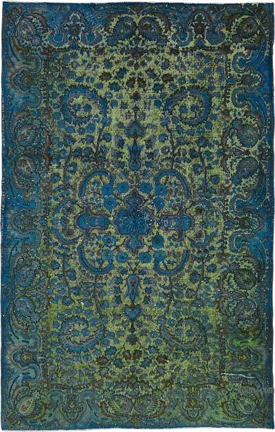 Hand Carved Over-Dyed Rug - 5' 7" x 8' 10" (67" x 106")