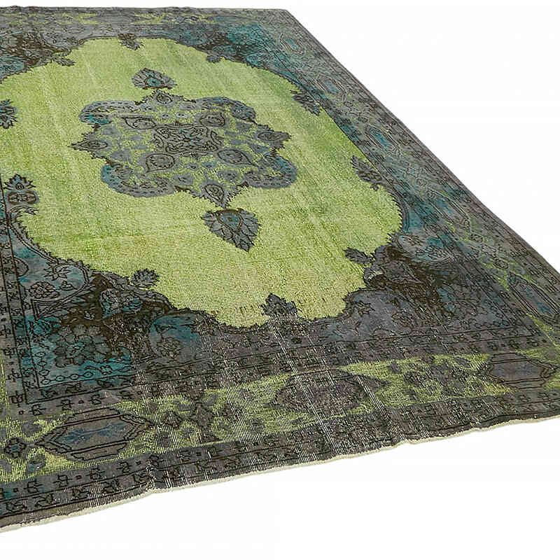 Hand Carved Over-Dyed Rug - 7' 1" x 10' 4" (85" x 124") - K0082109