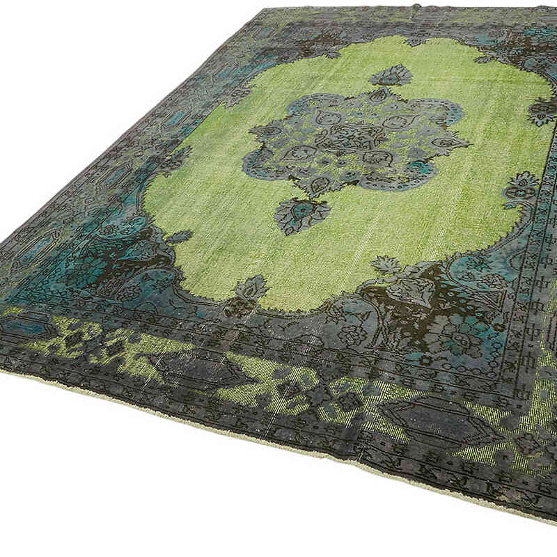 Hand Carved Over-Dyed Rug - 7' 1" x 10' 4" (85" x 124") - K0082109