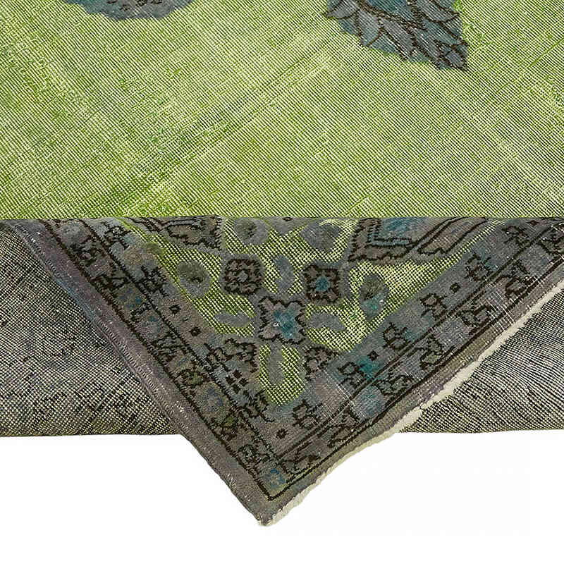 Hand Carved Over-Dyed Rug - 7' 1" x 10' 4" (85" x 124") - K0082109