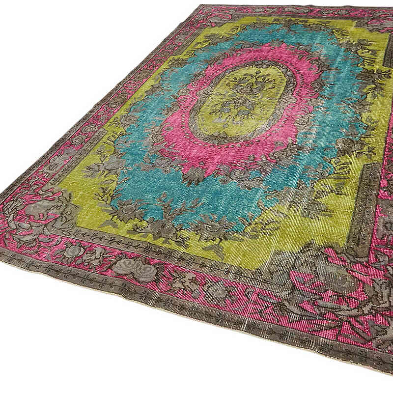 Hand Carved Over-Dyed Rug - 6' 2" x 9' 10" (74" x 118") - K0082111