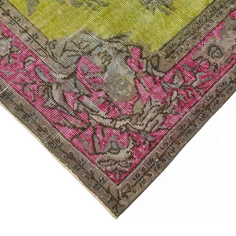 Hand Carved Over-Dyed Rug - 6' 2" x 9' 10" (74" x 118") - K0082111