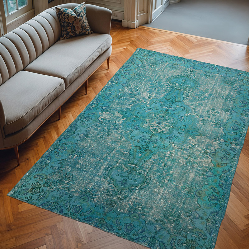 El Oyması Boyalı Halı - 178 cm x 272 cm - K0082115