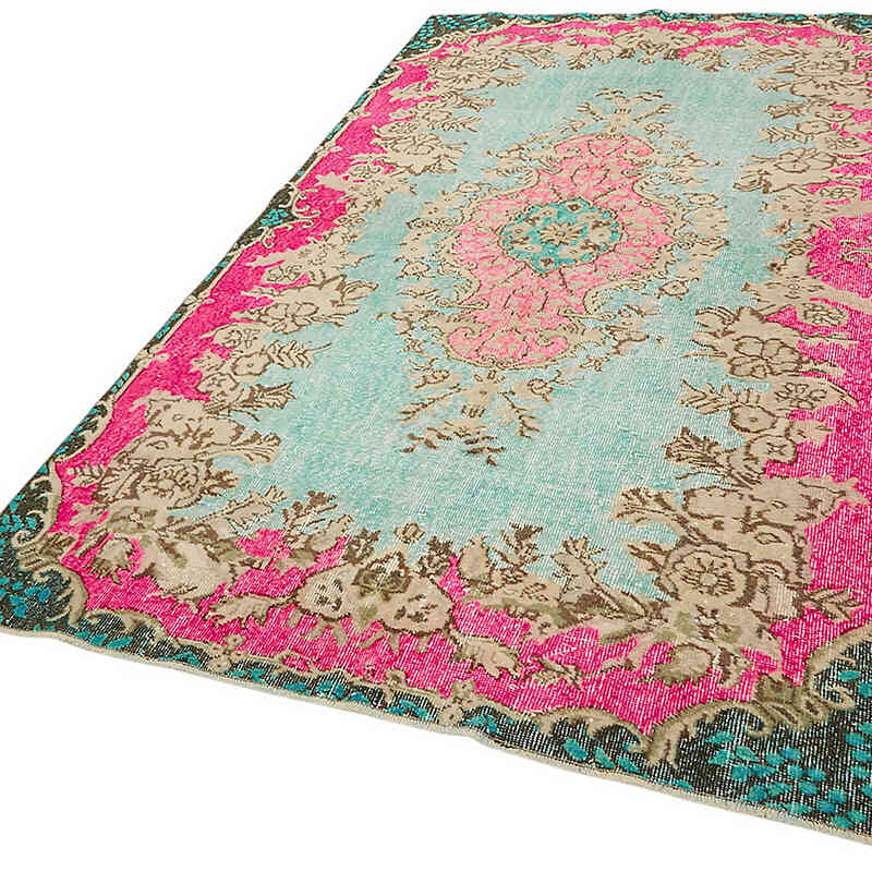Alfombra Tallada a Mano Sobre Teñida - 150 cm x 269 cm - K0082116