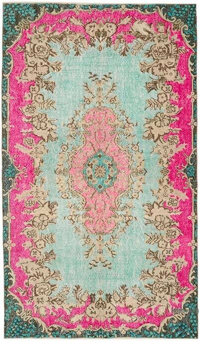El Oyması Boyalı Halı - 150 cm x 269 cm