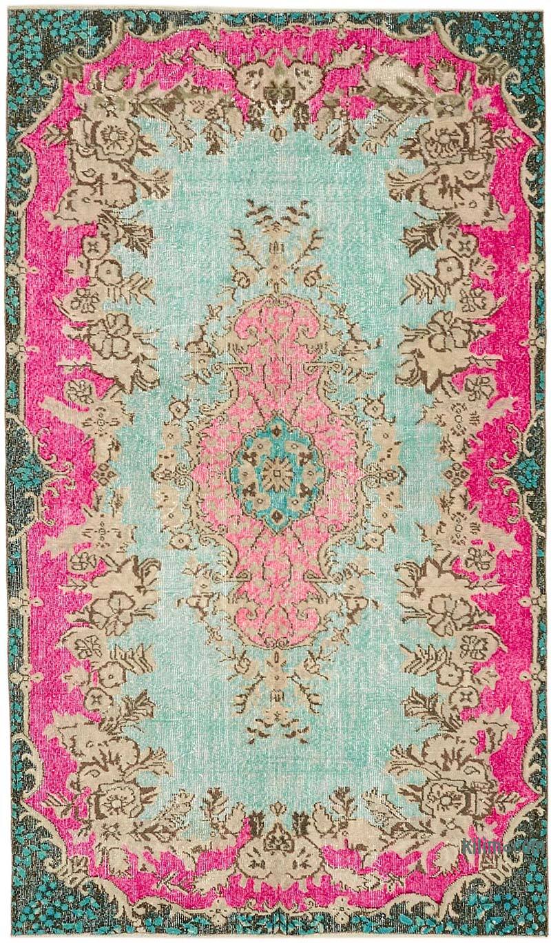 Alfombra Tallada a Mano Sobre Teñida - 150 cm x 269 cm - K0082116