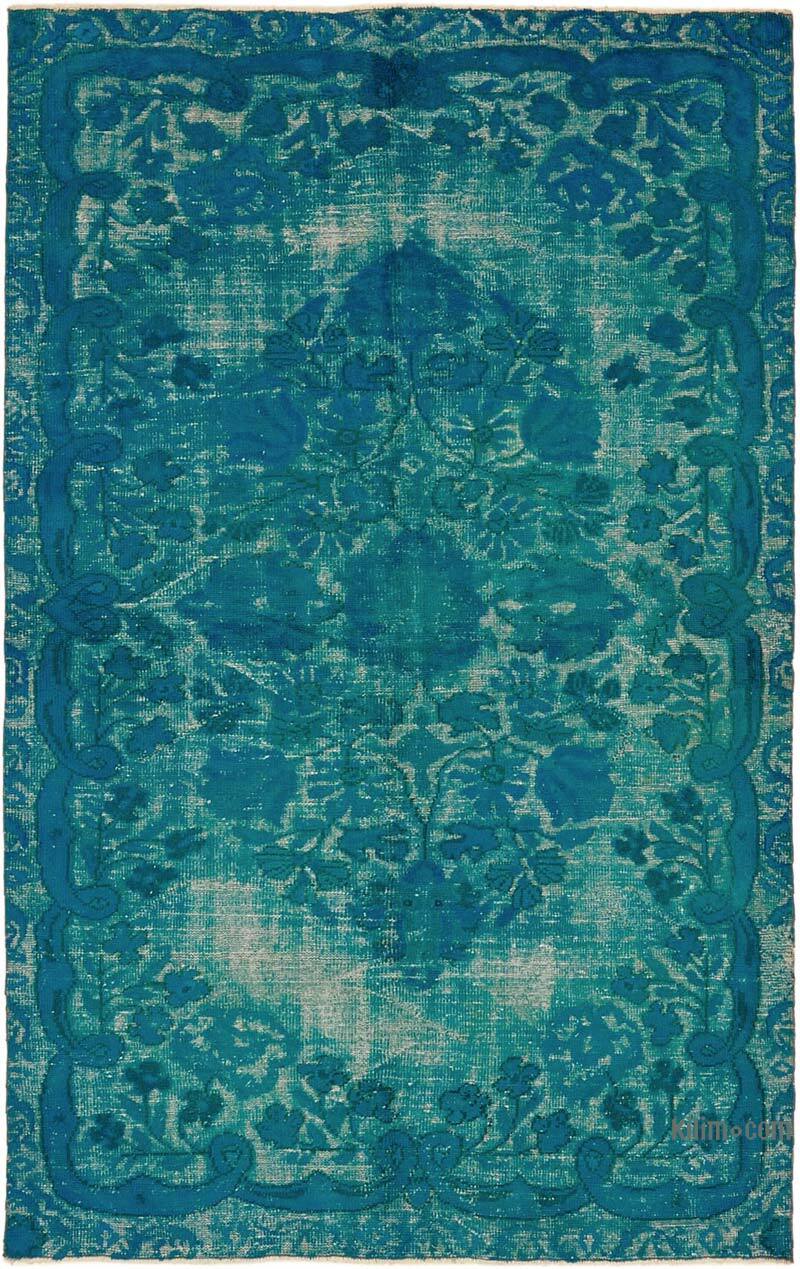 Alfombra Tallada a Mano Sobre Teñida - 180 cm x 287 cm - K0082119
