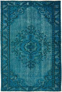 Hand Carved Over-Dyed Rug - 5' 8" x 8' 8" (68" x 104")