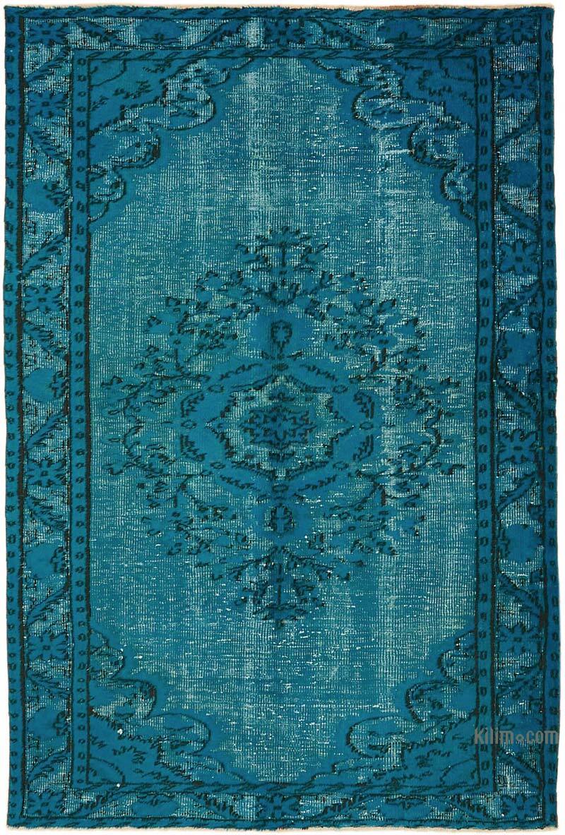 Alfombra Tallada a Mano Sobre Teñida - 172 cm x 263 cm - K0082120