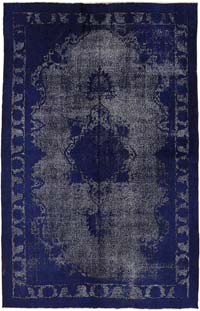 Hand Carved Over-Dyed Rug - 5' 2" x 8' 4" (62" x 100")