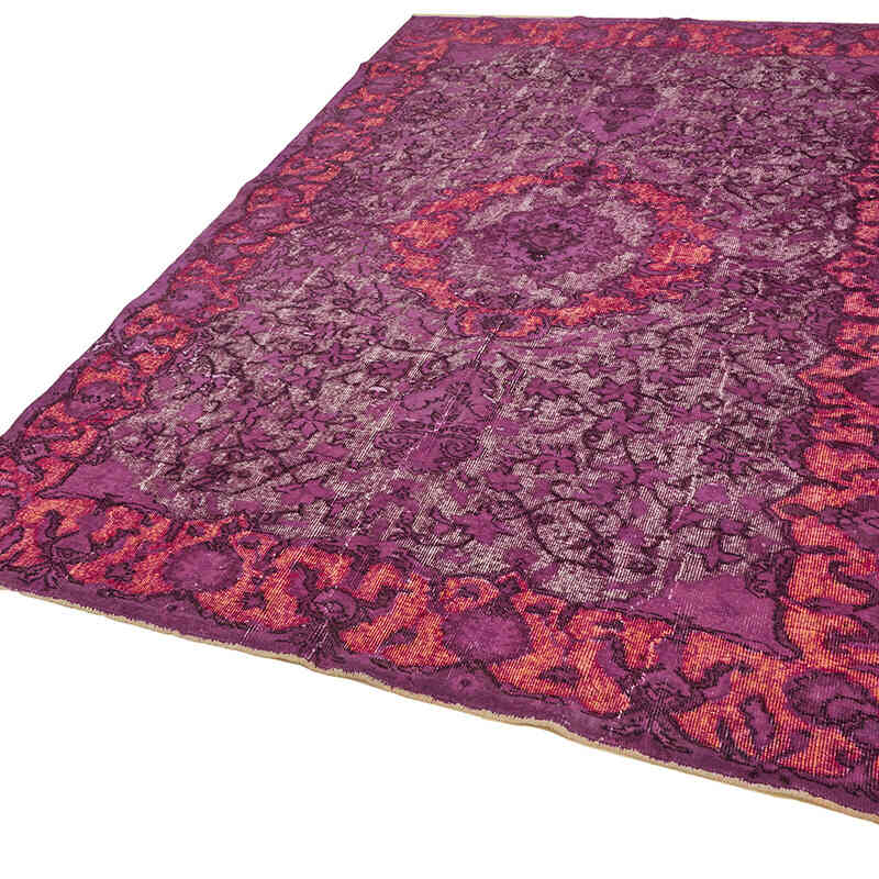Hand Carved Over-Dyed Rug - 6' 5" x 9' 8" (77" x 116") - K0082122