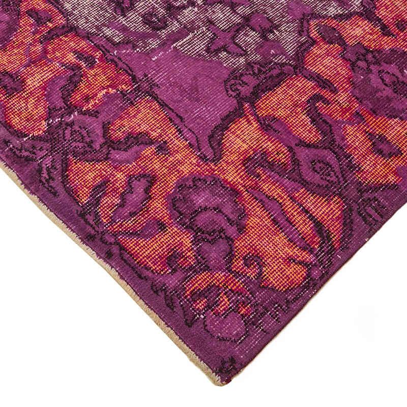 Hand Carved Over-Dyed Rug - 6' 5" x 9' 8" (77" x 116") - K0082122