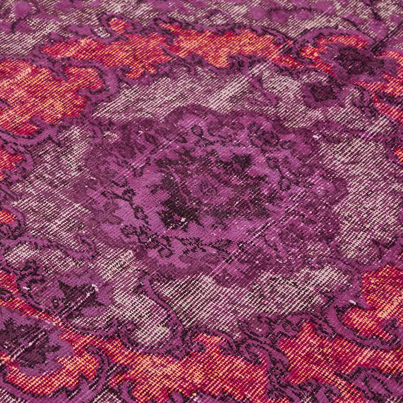 Hand Carved Over-Dyed Rug - 6' 5" x 9' 8" (77" x 116") - K0082122