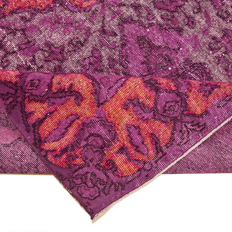 Hand Carved Over-Dyed Rug - 6' 5" x 9' 8" (77" x 116") - K0082122