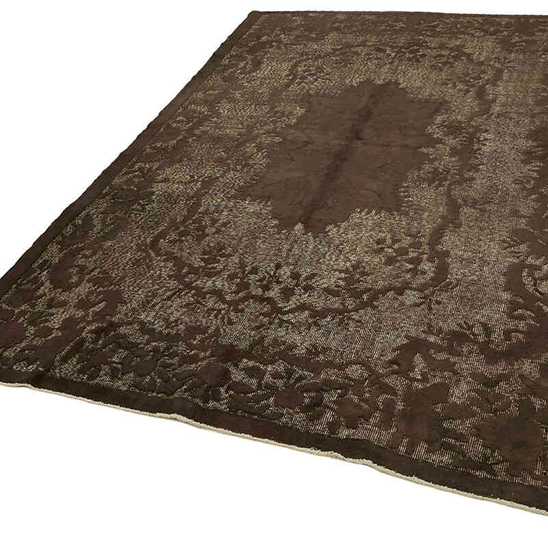 Hand Carved Over-Dyed Rug - 6' 8" x 10' 4" (80" x 124") - K0082123