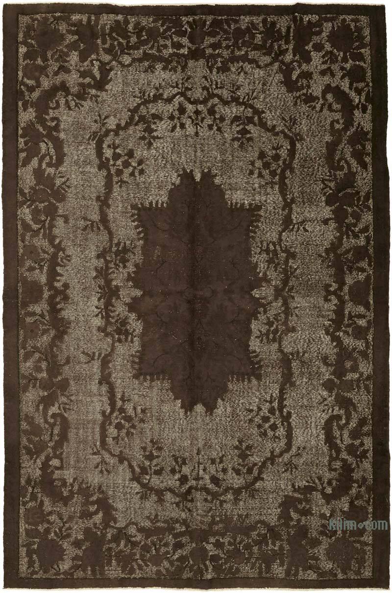 Hand Carved Over-Dyed Rug - 6' 8" x 10' 4" (80" x 124") - K0082123