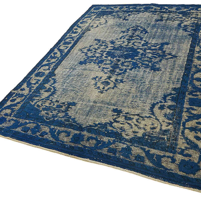 Hand Carved Over-Dyed Rug - 6'  x 9' 2" (72" x 110") - K0082125