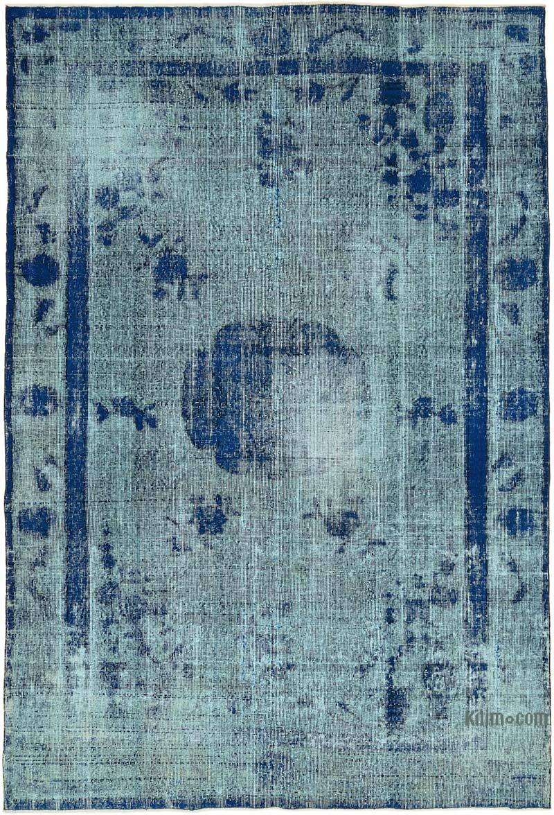 Alfombra Tallada a Mano Sobre Teñida - 207 cm x 304 cm - K0082129