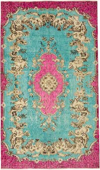 El Oyması Boyalı Halı - 172 cm x 296 cm