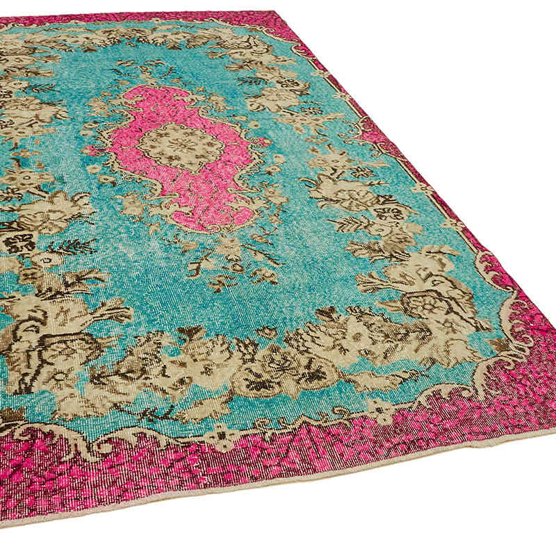 Hand Carved Over-Dyed Rug - 5' 8" x 9' 9" (68" x 117") - K0082132