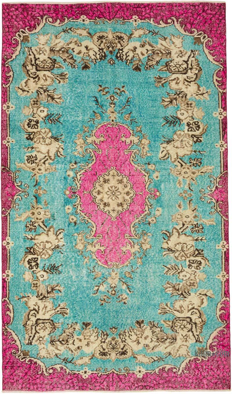 Hand Carved Over-Dyed Rug - 5' 8" x 9' 9" (68" x 117") - K0082132