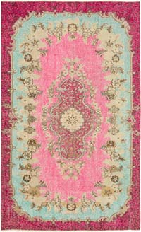 El Oyması Boyalı Halı - 166 cm x 272 cm