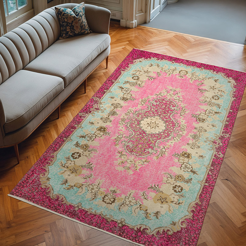 El Oyması Boyalı Halı - 166 cm x 272 cm - K0082133