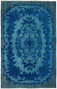 Hand Carved Over-Dyed Rug - 5' 8" x 9'  (68" x 108")
