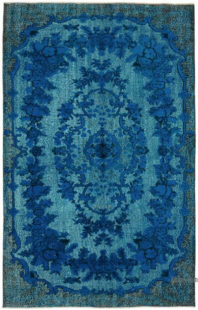 Hand Carved Over-Dyed Rug - 5' 8" x 9'  (68" x 108")