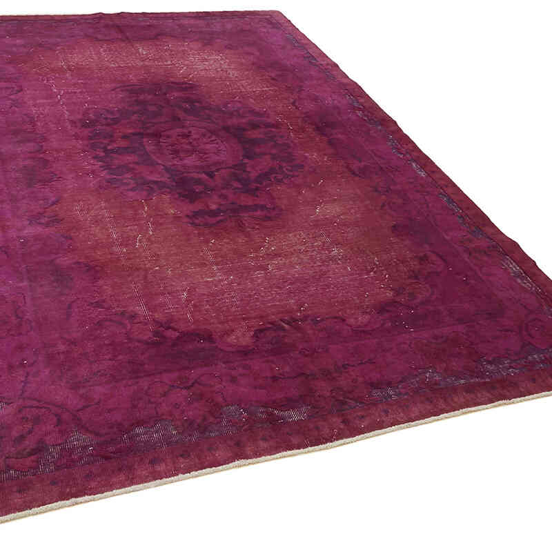 Hand Carved Over-Dyed Rug - 6' 7" x 9' 10" (79" x 118") - K0082141