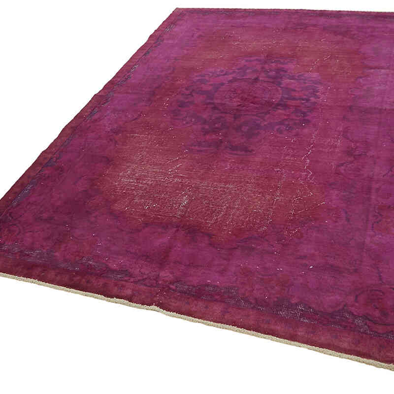 Hand Carved Over-Dyed Rug - 6' 7" x 9' 10" (79" x 118") - K0082141