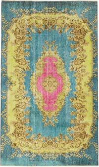 El Oyması Boyalı Halı - 166 cm x 287 cm