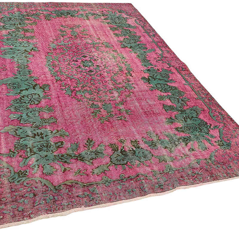 Hand Carved Over-Dyed Rug - 6'  x 9' 2" (72" x 110") - K0082143