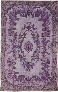 Hand Carved Over-Dyed Rug - 6' 3" x 10' 2" (75" x 122")