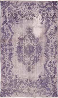 Hand Carved Over-Dyed Rug - 6'  x 10' 2" (72" x 122")