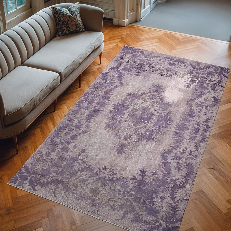 Hand Carved Over-Dyed Rug - 6'  x 10' 2" (72" x 122") - K0082147