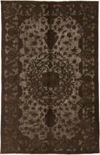 Alfombra Tallada a Mano Sobre Teñida - 168 cm x 264 cm