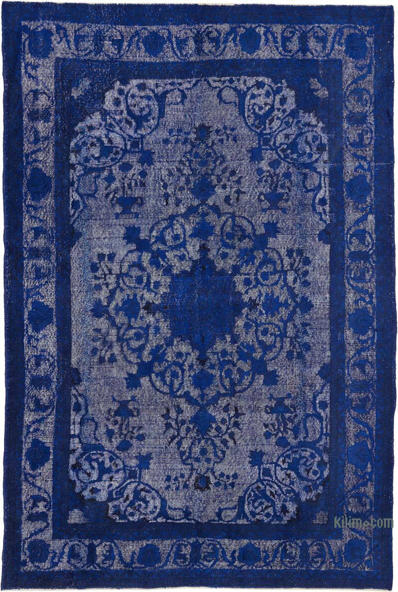 Hand Carved Over-Dyed Rug - 6' 11" x 10' 4" (83" x 124") - K0082149