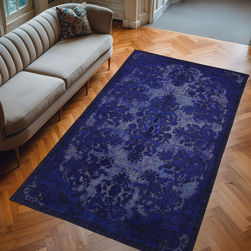 Alfombra Tallada a Mano Sobre Teñida - 162 cm x 277 cm - K0082152