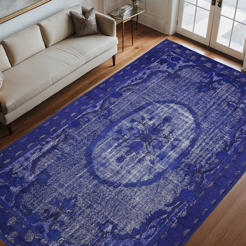 Alfombra Tallada a Mano Sobre Teñida - 210 cm x 335 cm - K0082153