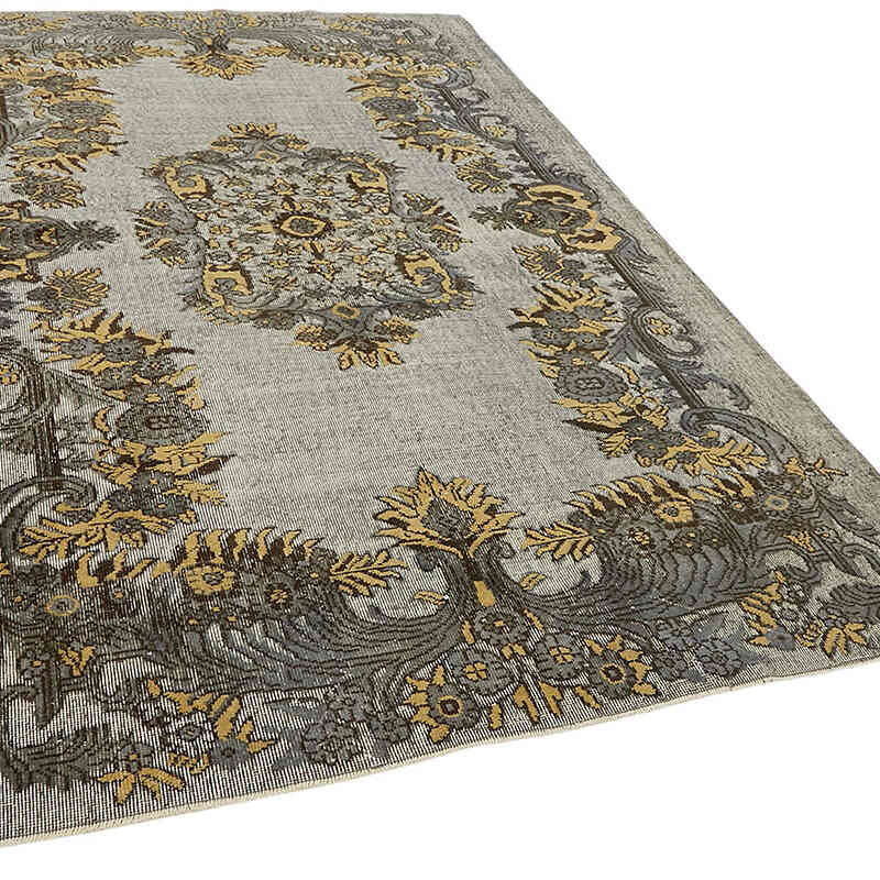 Alfombra Tallada a Mano Sobre Teñida - 194 cm x 295 cm - K0082155