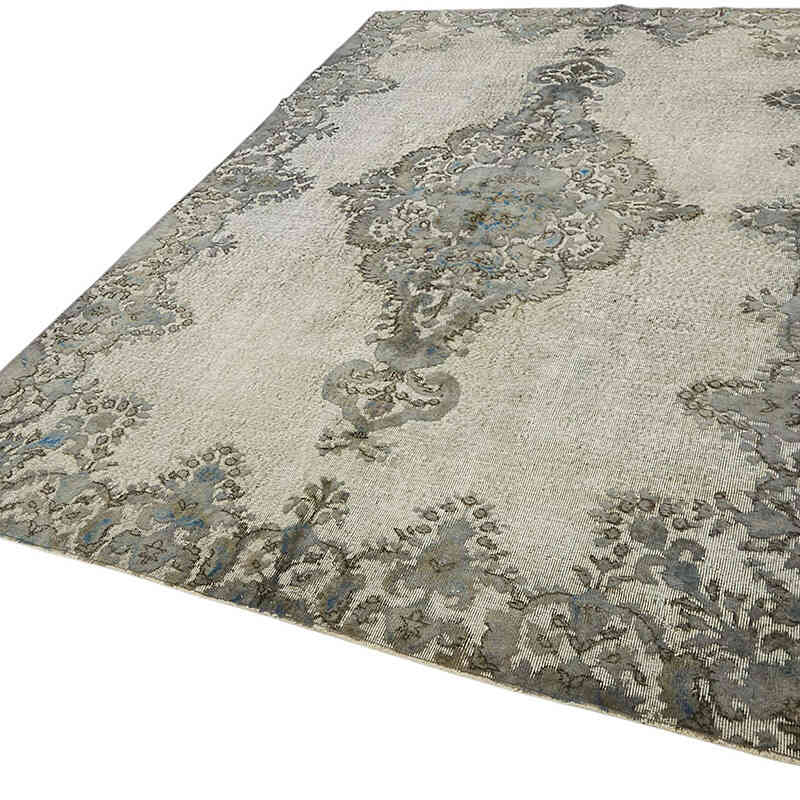 Hand Carved Over-Dyed Rug - 6' 10" x 10' 1" (82" x 121") - K0082156