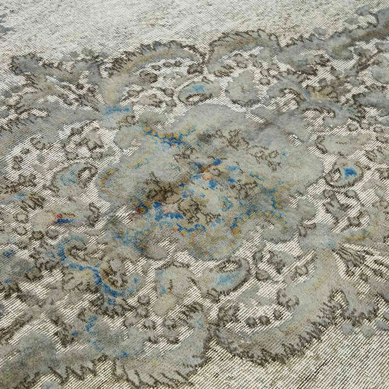 Hand Carved Over-Dyed Rug - 6' 10" x 10' 1" (82" x 121") - K0082156